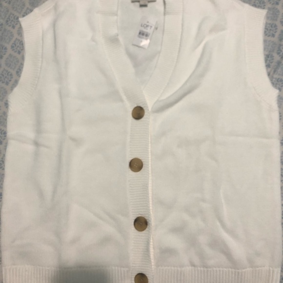 New with tag Loft sleeveless cardigan - Picture 1 of 4